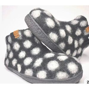 Green Comfort Nepalese Wool Felt Bootie Shoes Black Size 36 EU Women 6